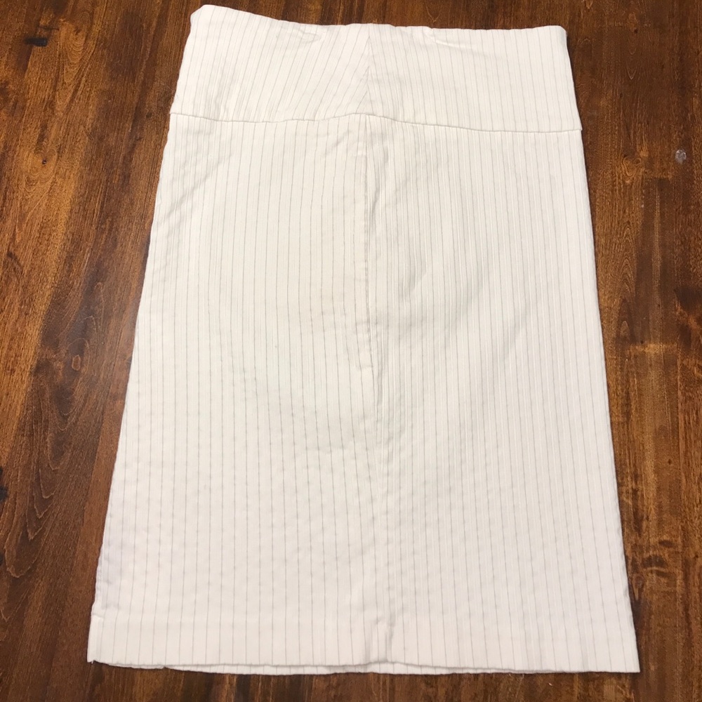 Pinstripe Pencil Skirt