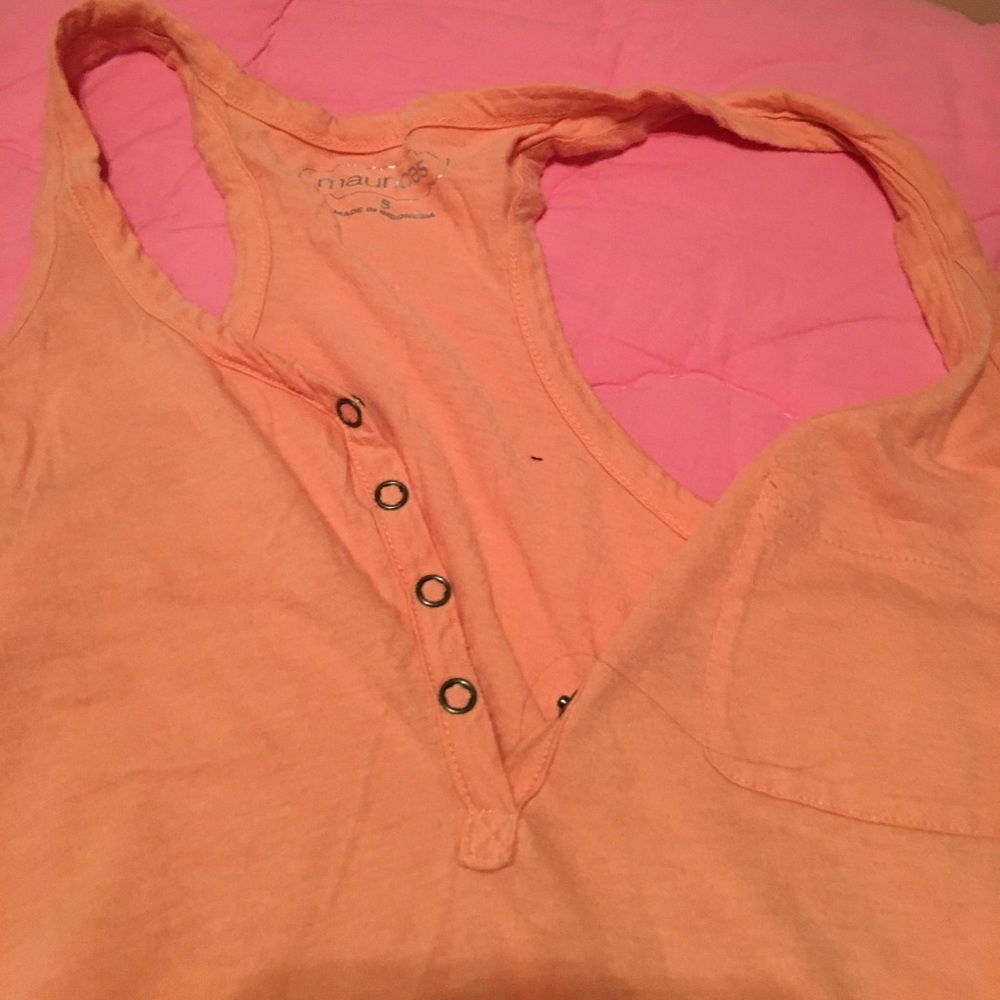 Peach tank top from Maurice's