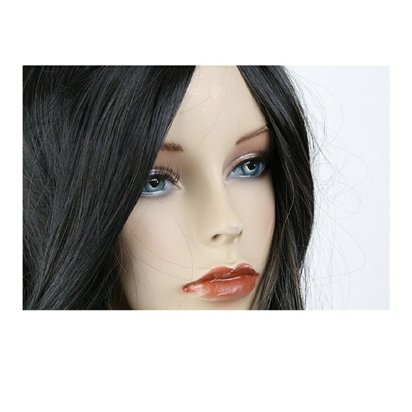 Long Two Tone Black and Brown Ombre Wig