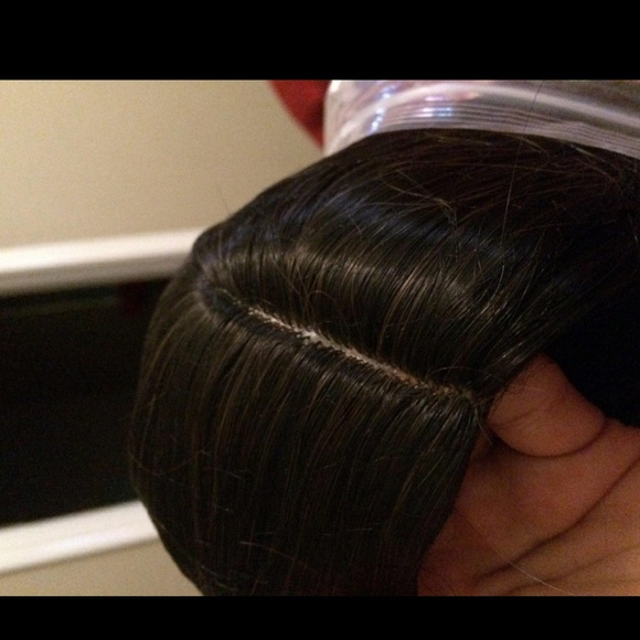 Long Two Tone Black and Brown Ombre Wig