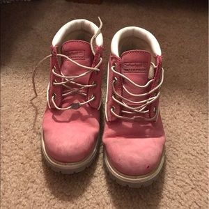 pink timberlands