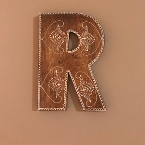 Urban Outfitters letter R wall hanging