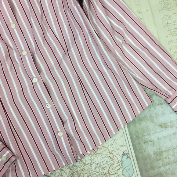 Ann Taylor Loft Blouse Button Down Long Sleeve 8 - Picture 3 of 6