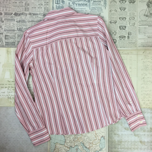 Ann Taylor Loft Blouse Button Down Long Sleeve 8 - Picture 5 of 6