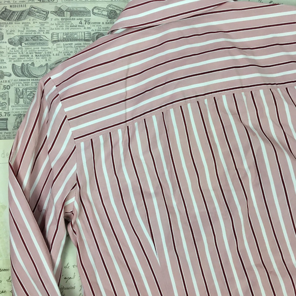 Ann Taylor Loft Blouse Button Down Long Sleeve 8 - Picture 6 of 6