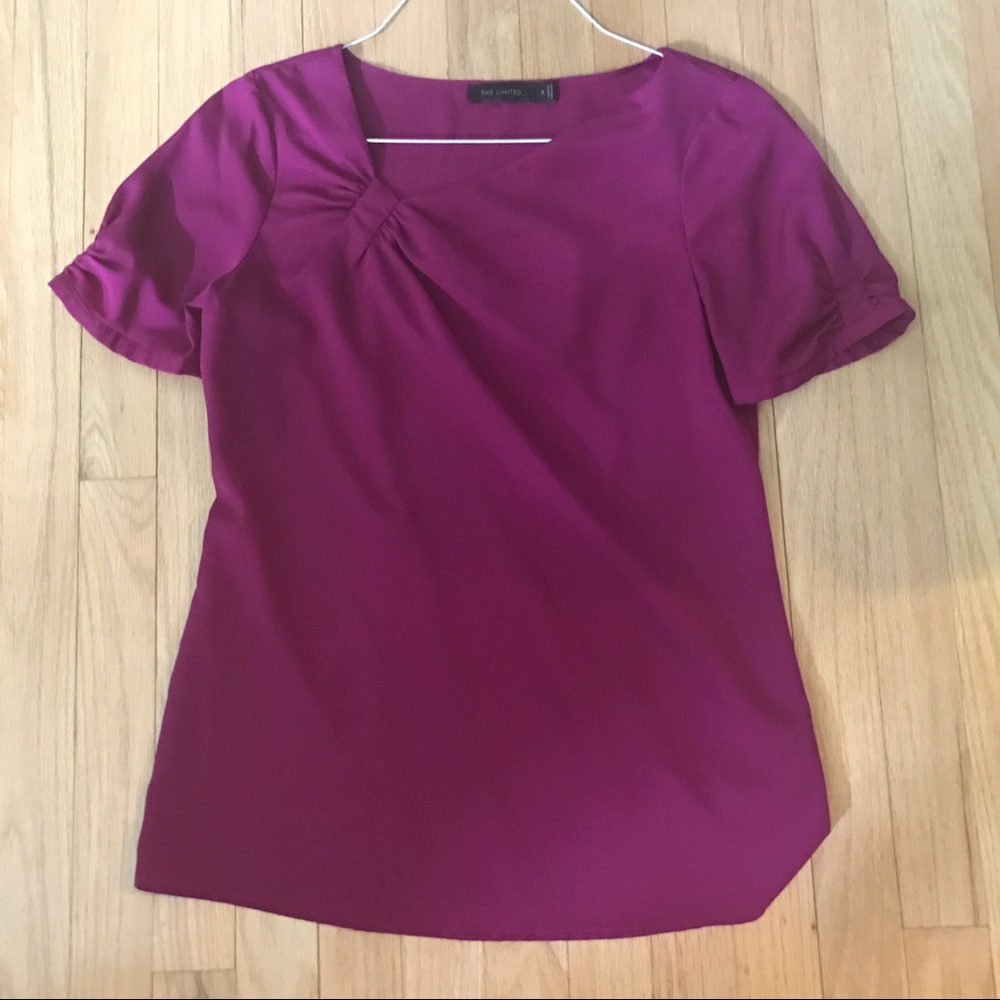 Super cute purple blouse from The Limited.