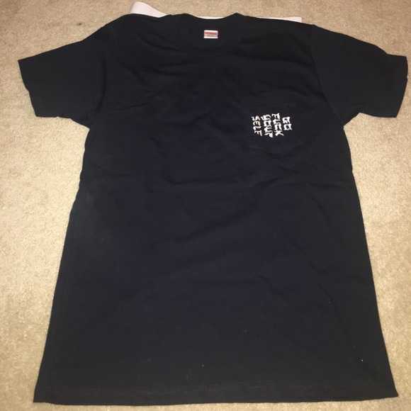 Supreme Other - Supreme GFY Tee w/ Box logo sticker (NAVY)