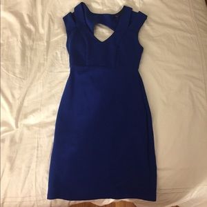 ZINGA Small Blue Bodycon Backless Dress
