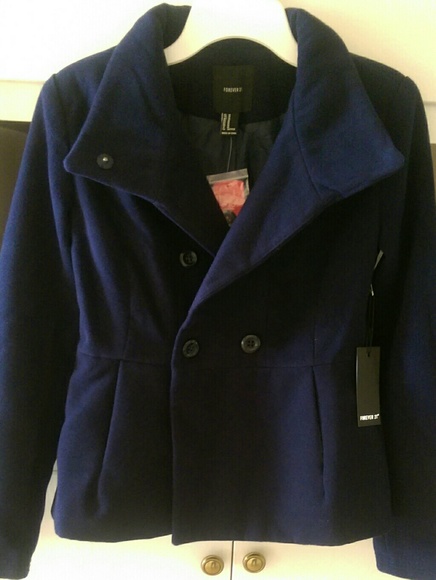 Forever 21 Jackets & Blazers - New Forever 21 Navy Blue Coat Jacket Forever 21 Jackets & Blazers - New Forever 21 Navy Blue Coat Jacket