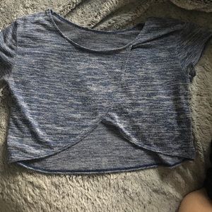 Blue Hollister crop top