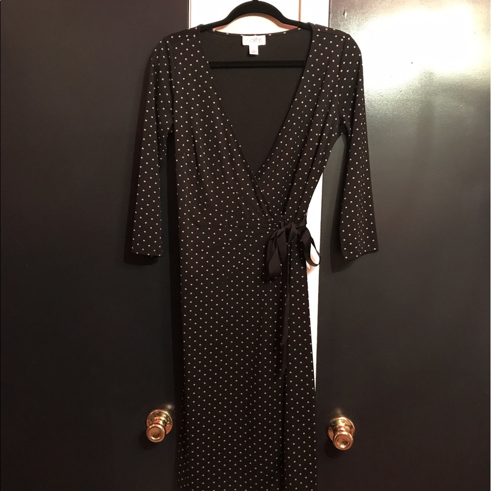 Anne Taylor Loft Polka Dot Dress