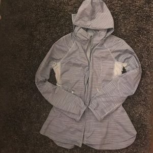 Hooded light lululemon jacket.