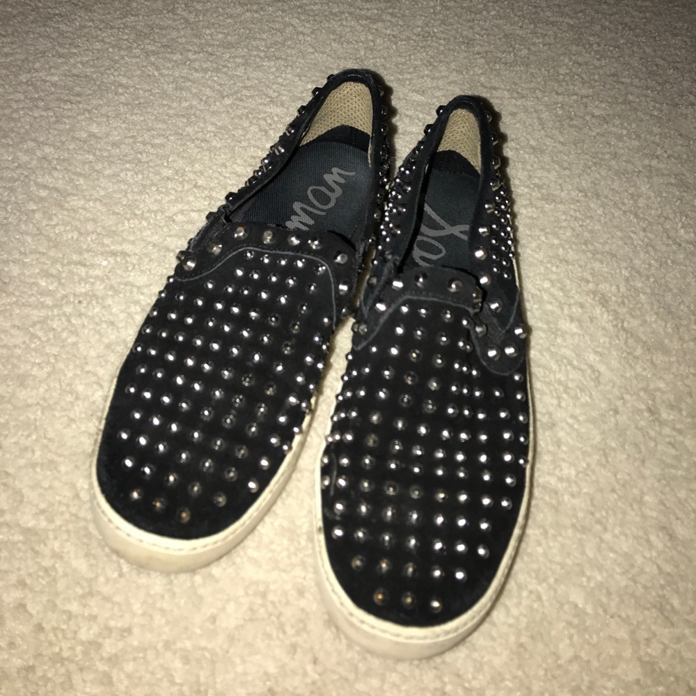 Sam Edelman Studded Black Sneakers