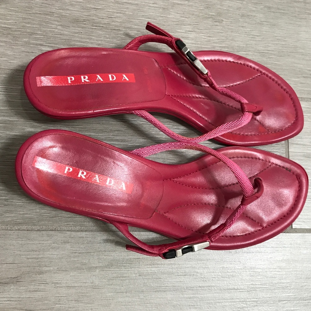 Prada Red sandals size 38.5