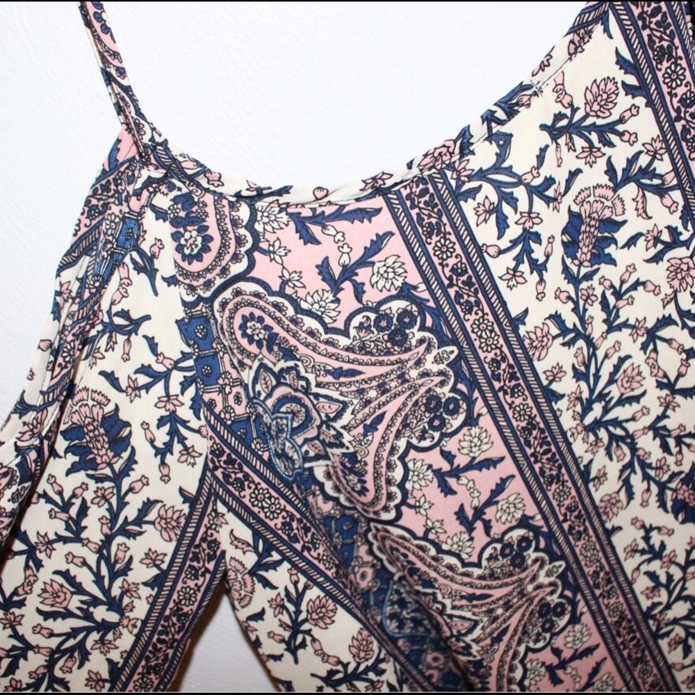 Off The Shoulder Floral Blouse