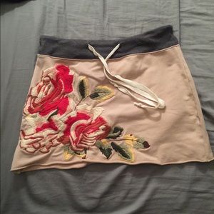 Ivy Jane Floral Embroidery Mini Skirt