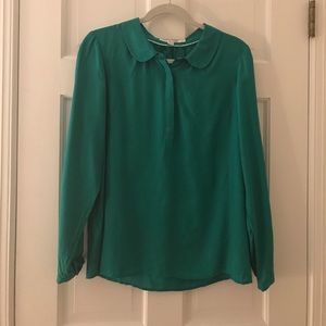 Boden Tuileries Blouse in emerald