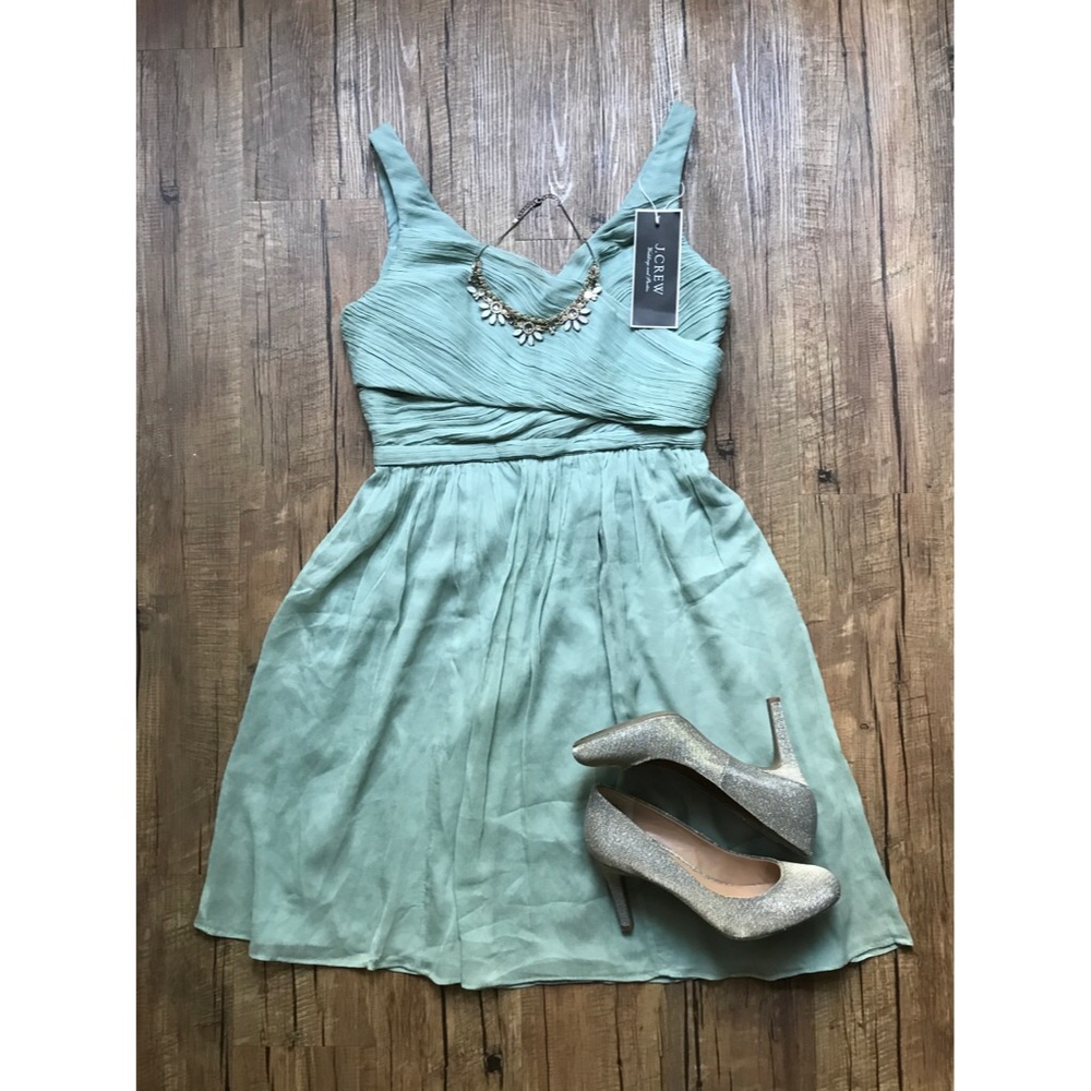 J Crew Silk Chiffon Heidi Bridesmaid Dress