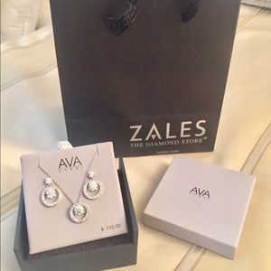 Zales Ava diamond necklace/earring set