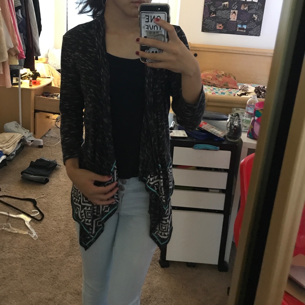 Tribal Print Cardigan