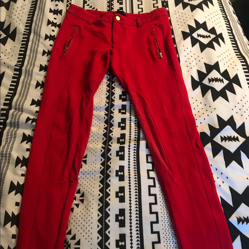 Red jeans