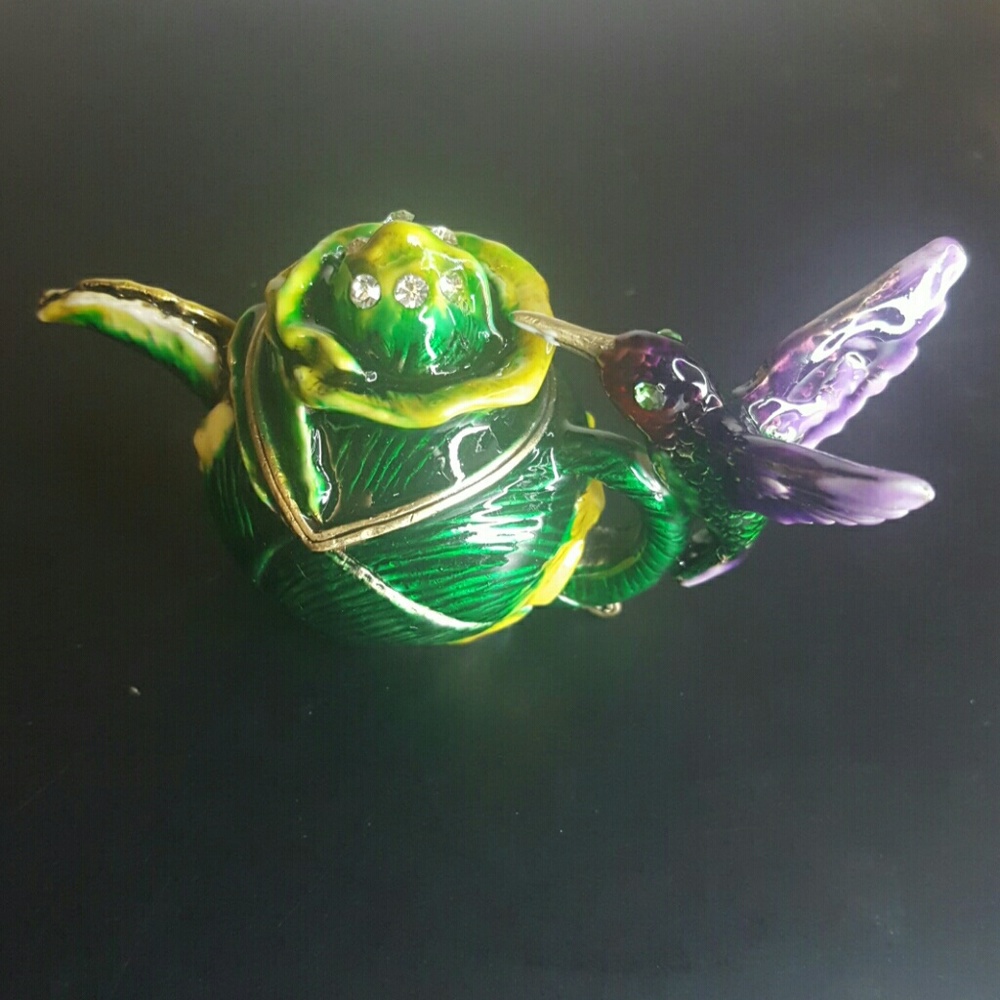 NEW ❤ JEWELRY BOX HUMMINGBIRD ❤