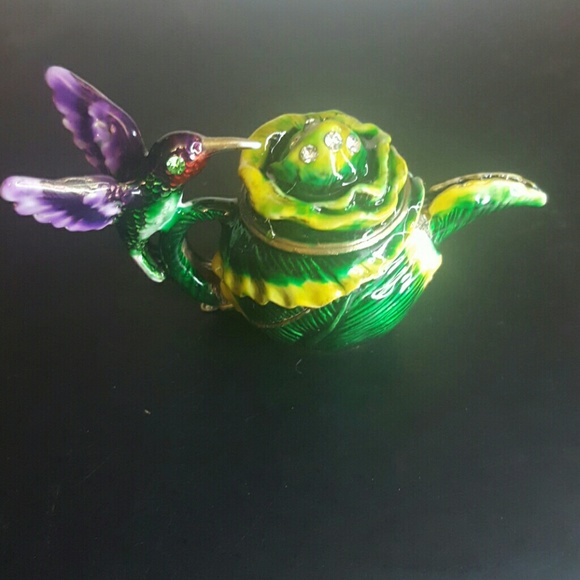 NEW ❤ JEWELRY BOX HUMMINGBIRD ❤ - Picture 4 of 6