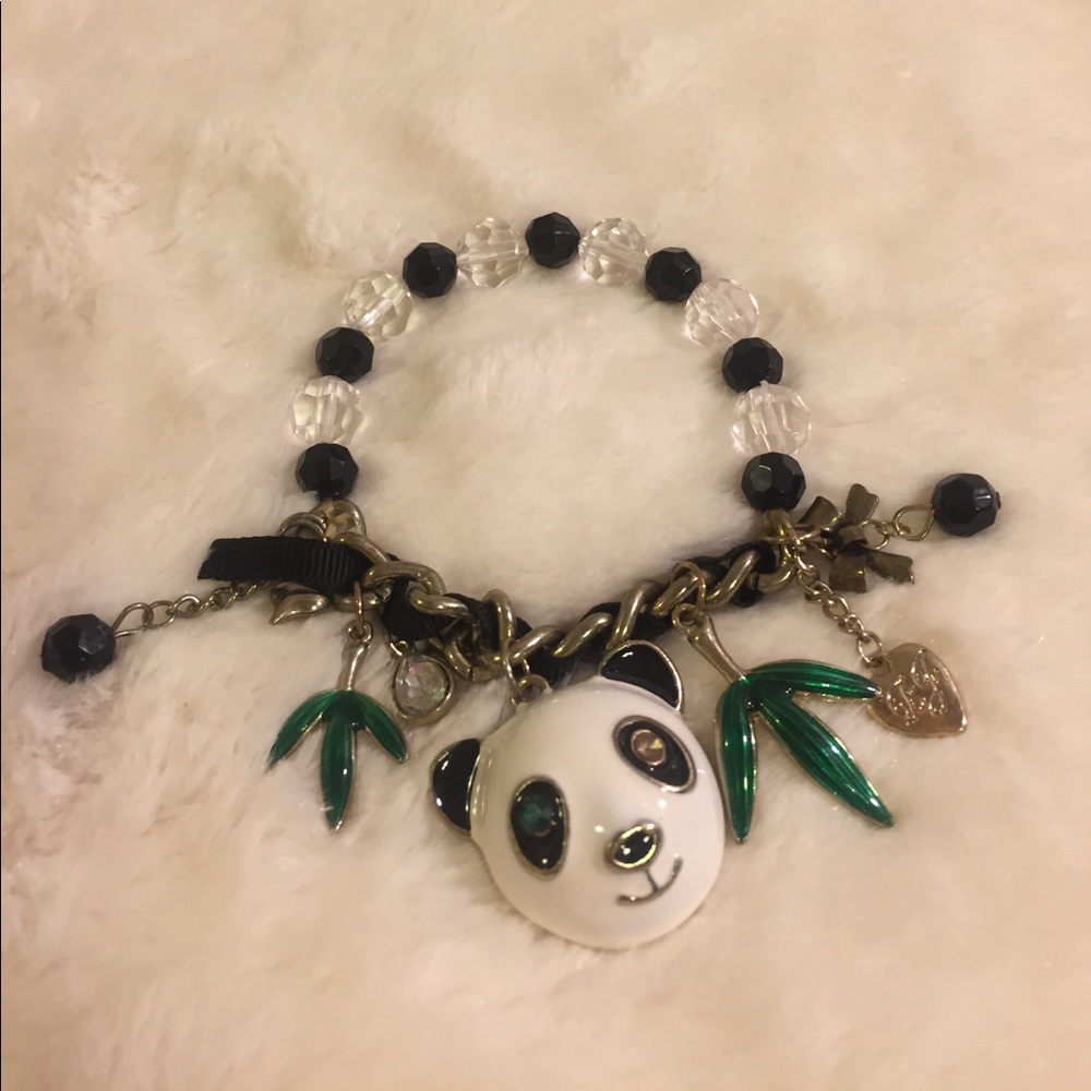 Betsy Johnson Panda Charm Bracelet