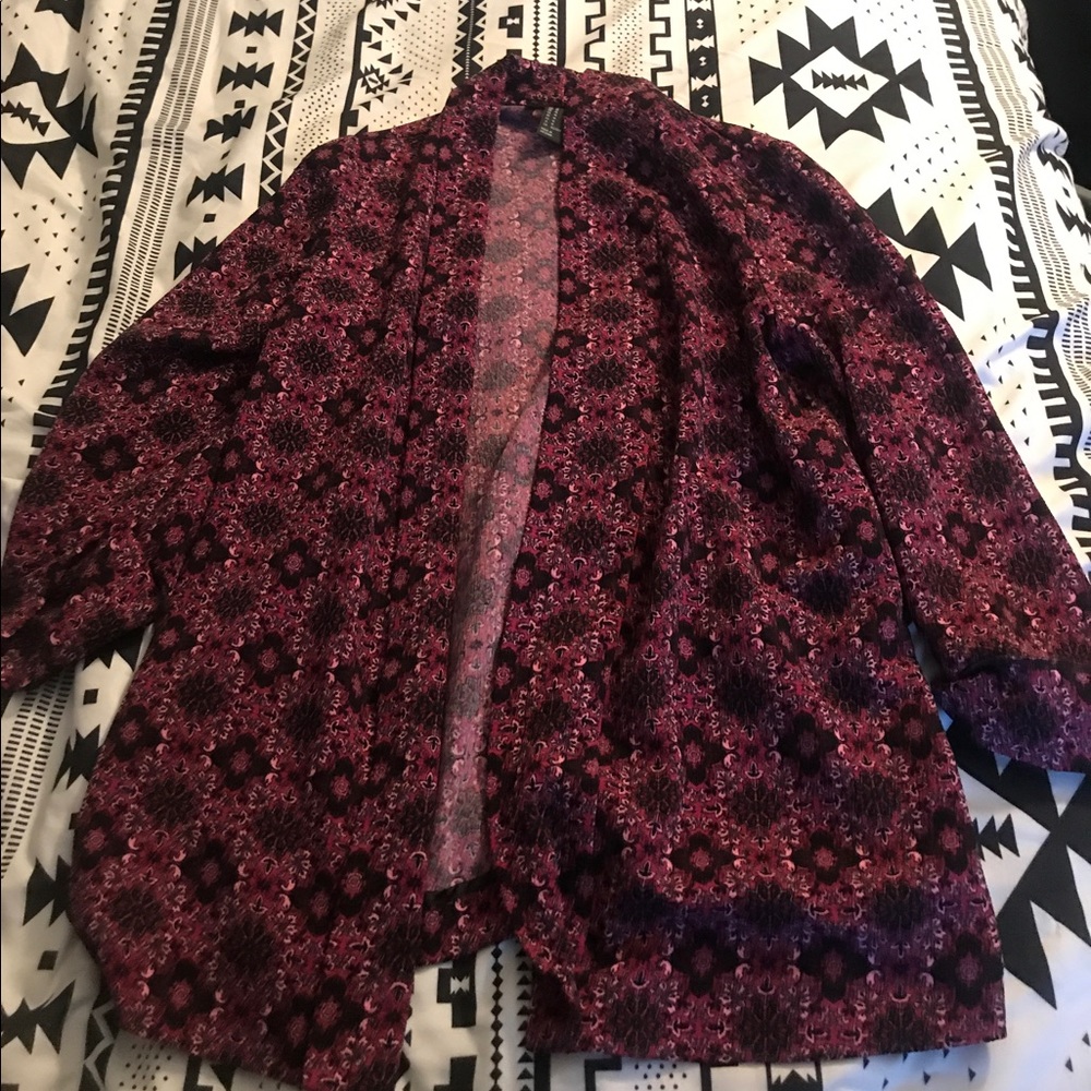 Purple printed kimono !