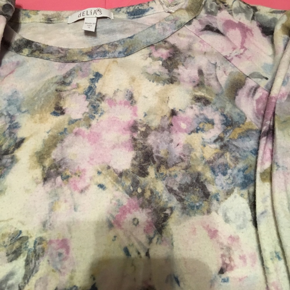 Floral Print Sweater from Delia's