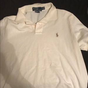 Ralph Lauren men's cream polo size large