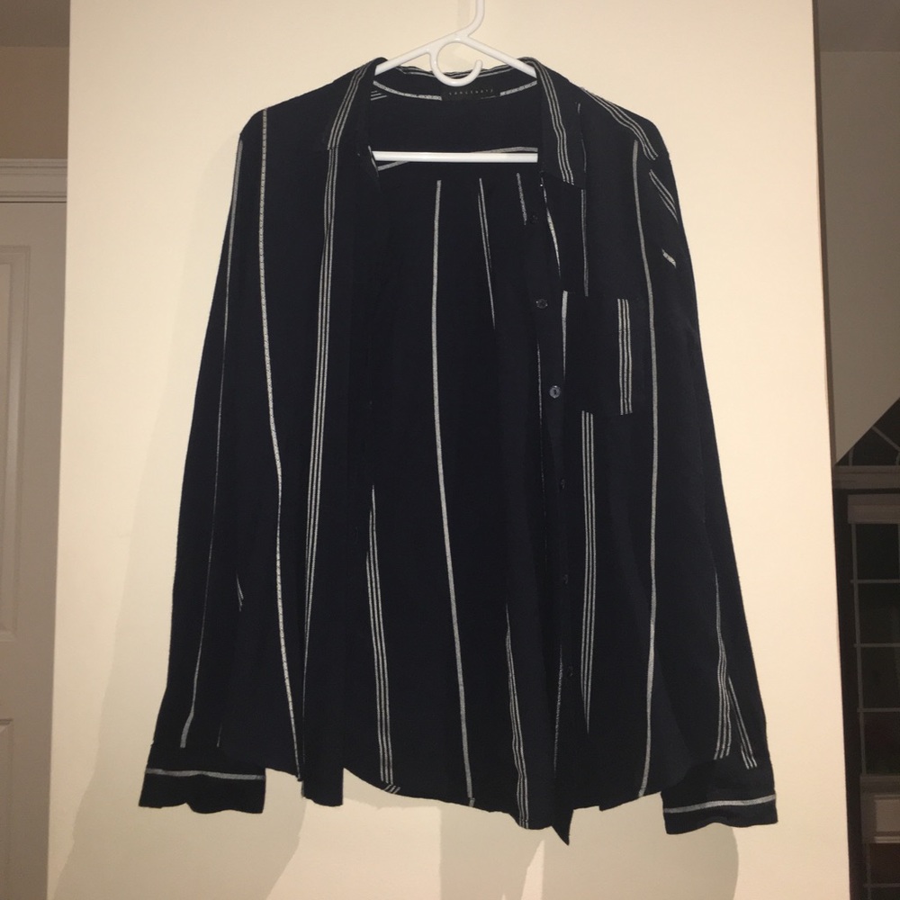 NEW navy blue button-down cardigan