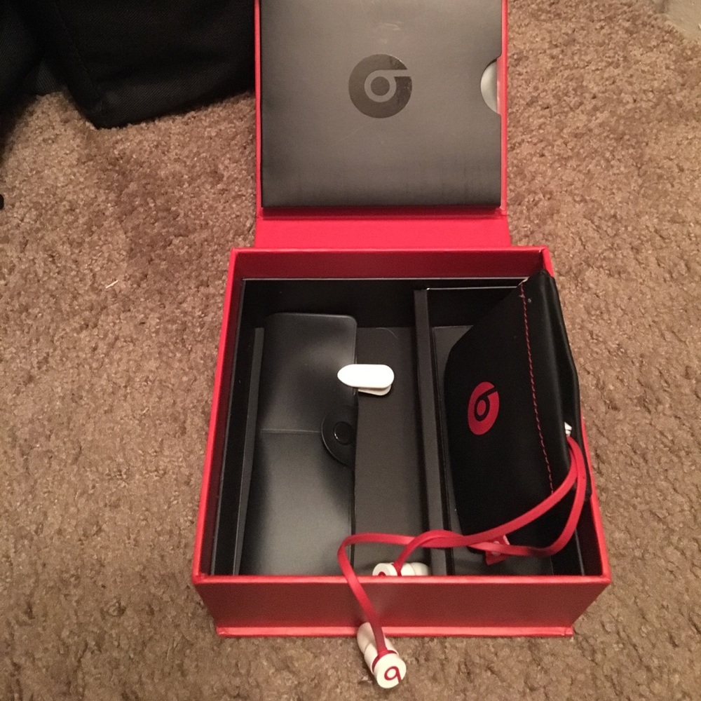 Beats red headphones