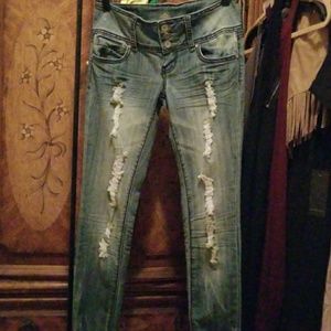 3 button waist jeans