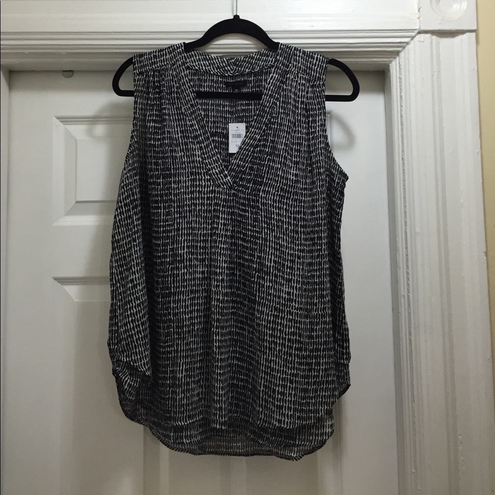 Ann Taylor V-Neck Double Layer Blouse