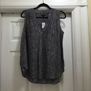 Ann Taylor V-Neck Double Layer Blouse