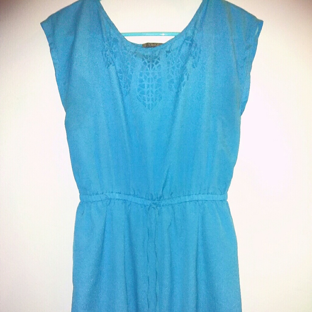 Blue mini dress