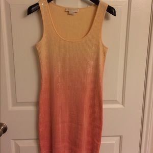 Michael Kora ombré sequined dress.