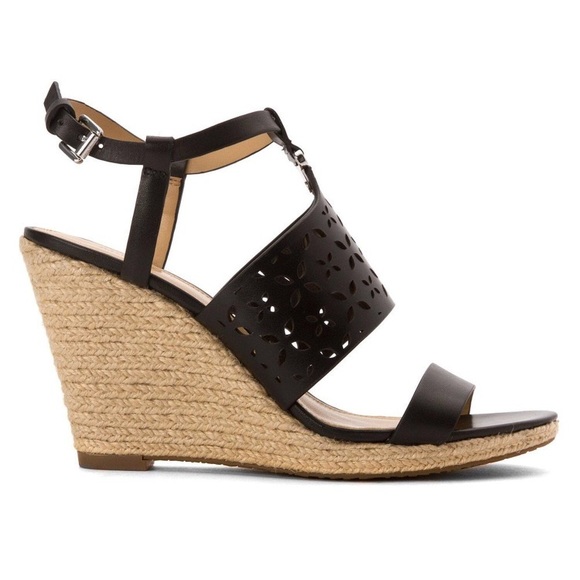 Michael Kors Darcie Wedge in Black - Picture 2 of 7