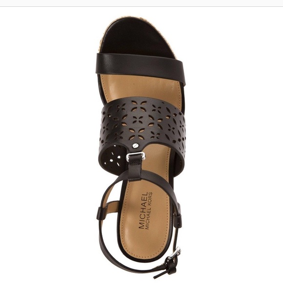 Michael Kors Darcie Wedge in Black - Picture 3 of 7