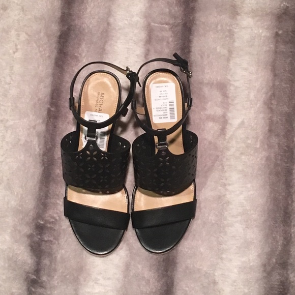 Michael Kors Darcie Wedge in Black - Picture 7 of 7