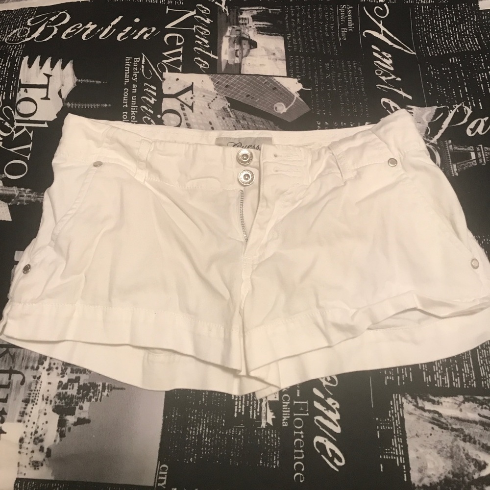 White Guess Shorts