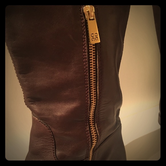 Authentic Coach Martta Leather Knee High Boots - Picture 3 of 5