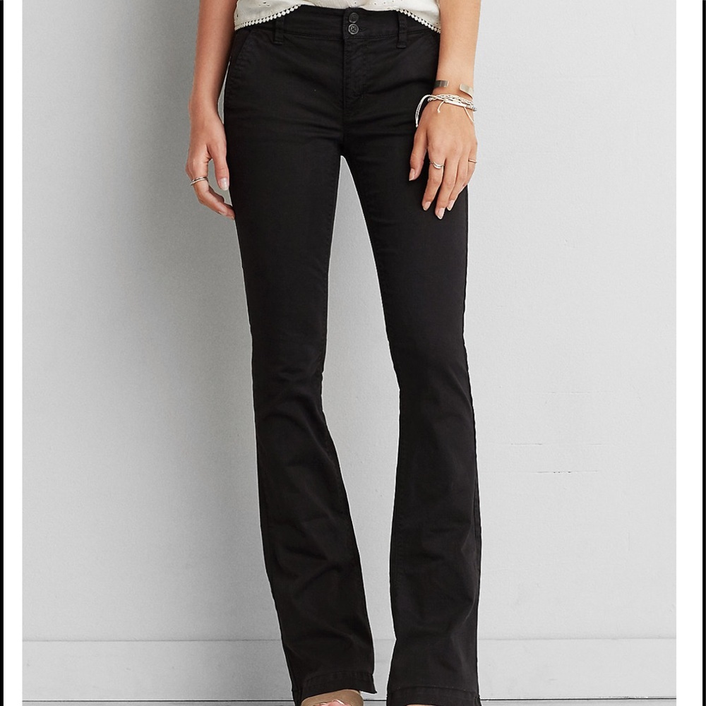 American Eagle boho artist khakis