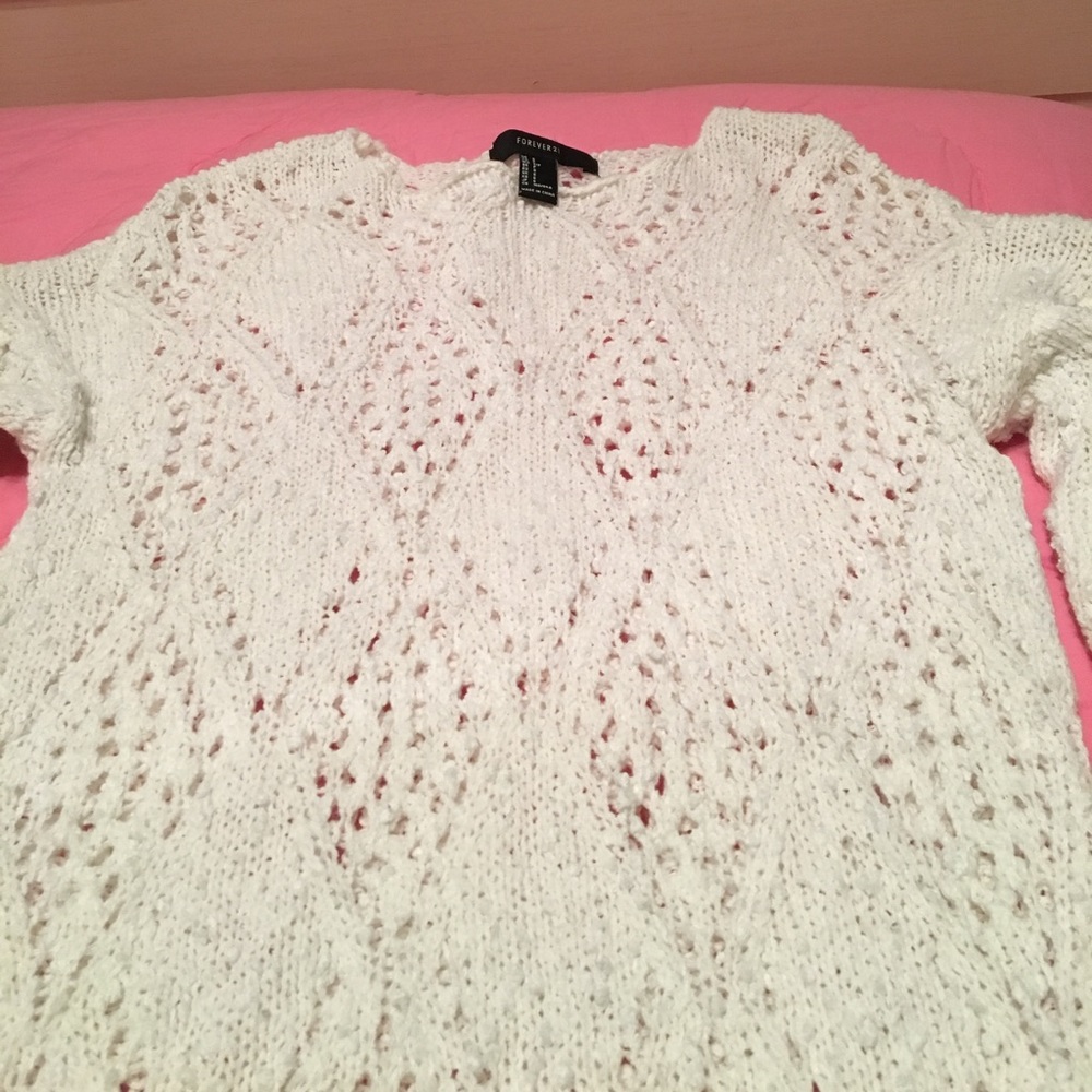 Cream Sweater from Forever 21