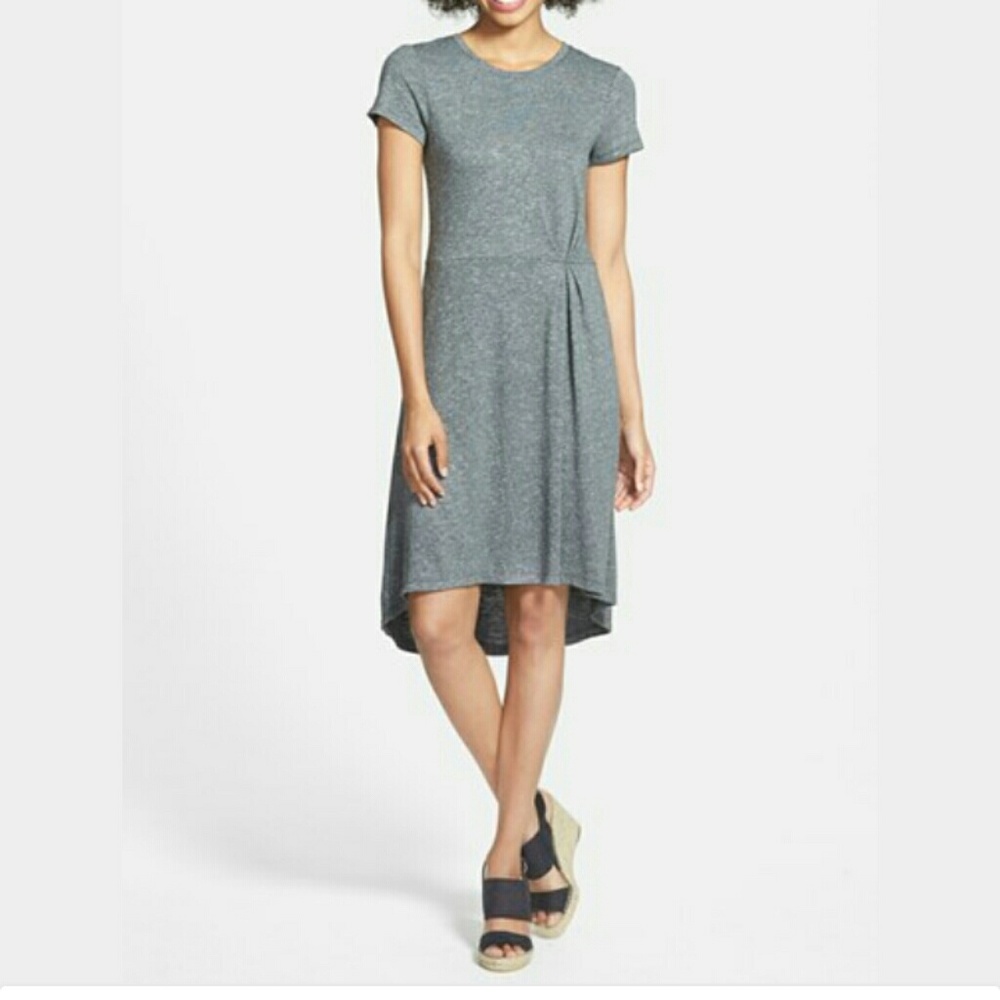 Nordstrom Halogen French Terry Gray Dress