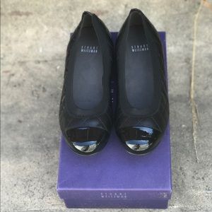 Stuart Weitzman toe cap flats