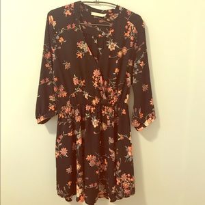 Black and floral dress