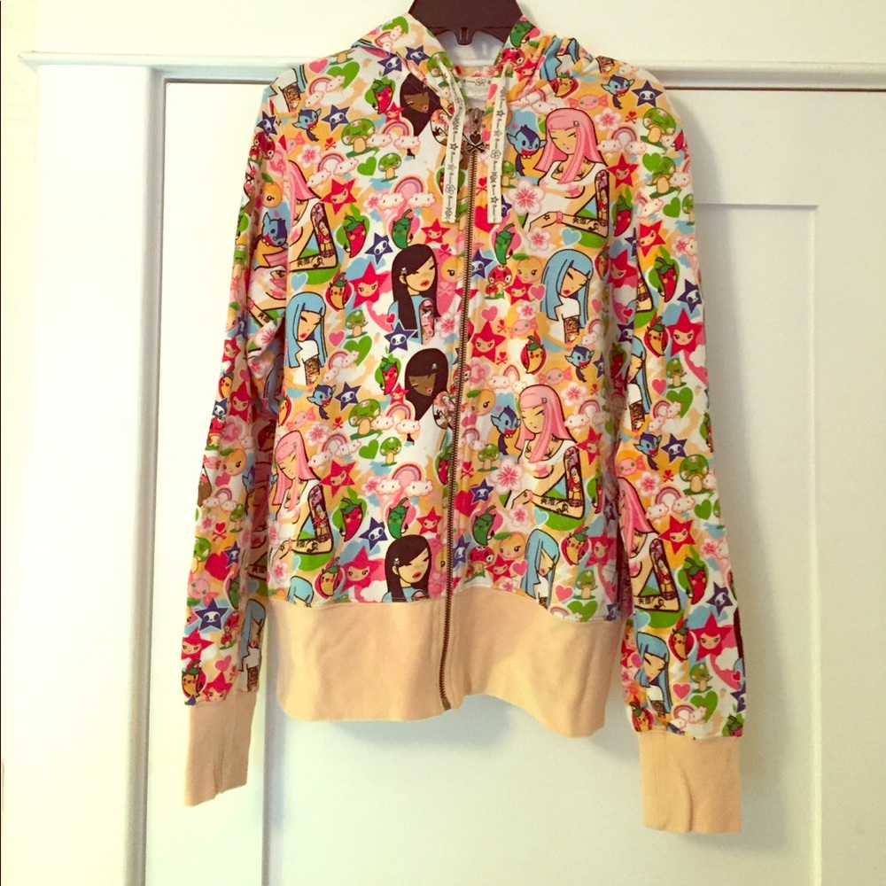 Original print Tokidoki zip-up hoodie (super rare)