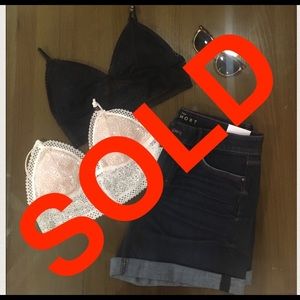 SOLD VS Lace Bralette White&Black Size Medium